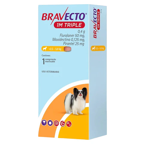 BRAVECTO 1M TRIPLE >2.5 - 5 K.