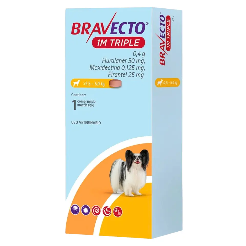 BRAVECTO 1M TRIPLE >2.5 - 5 K. 1