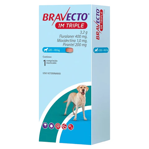 BRAVECTO 1M TRIPLE >20 -40 K.