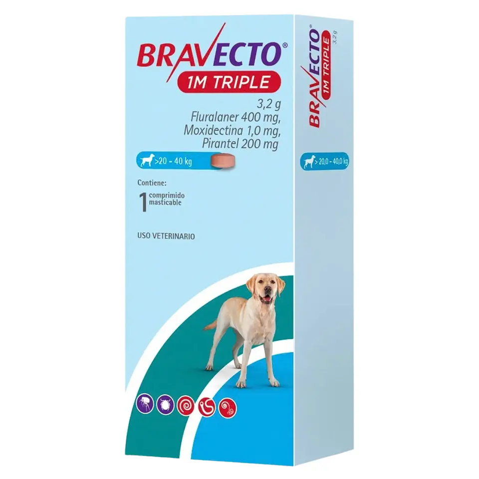 BRAVECTO 1M TRIPLE >20 -40 K. 1