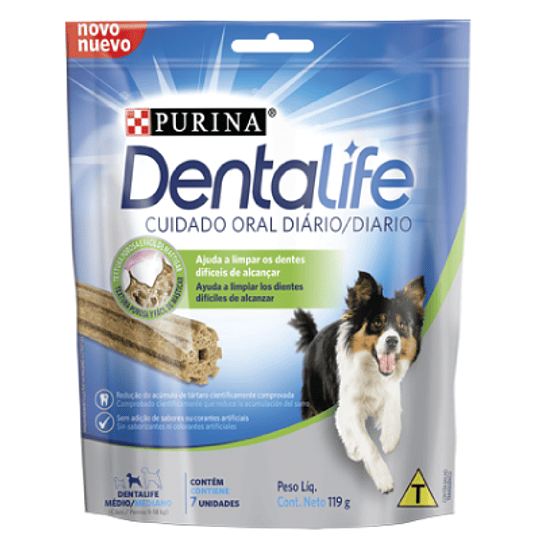 DENTALIFE PERRO MEDIANO 7 UN. 119 GRS.