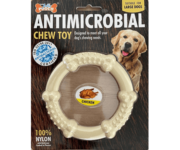 Juguete Antimicrobial Para Perros Sabor A Pollo 