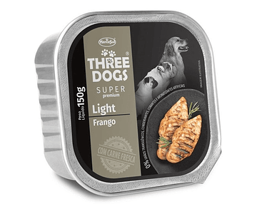 Three Dogs Pate Super Premium Adulto Light Sabor Pollo 150gr