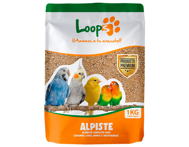 Loops Alimento Para Aves Alpiste 1kg