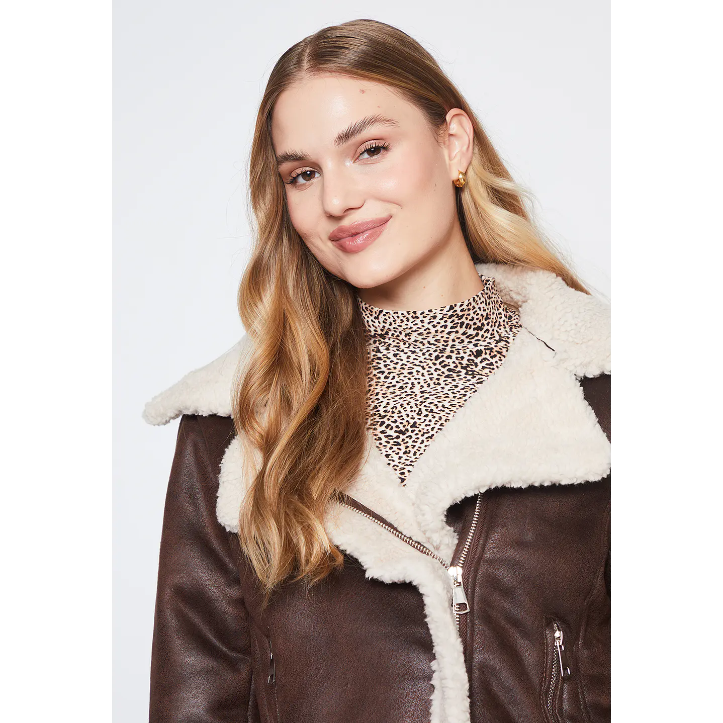 Chaqueta Mujer Café Aviadora Pleudo Family Shop 3