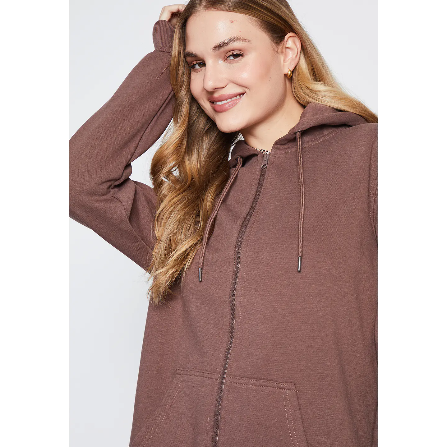 Polerón Mujer Café Oversize Family Shop 3