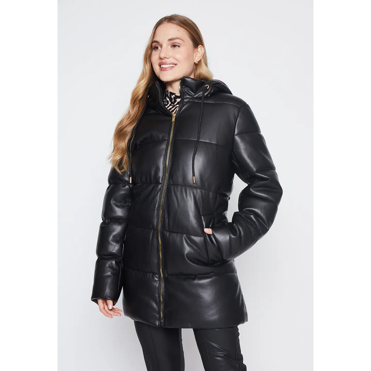 Parka Mujer Negro Cuero Family Shop 1