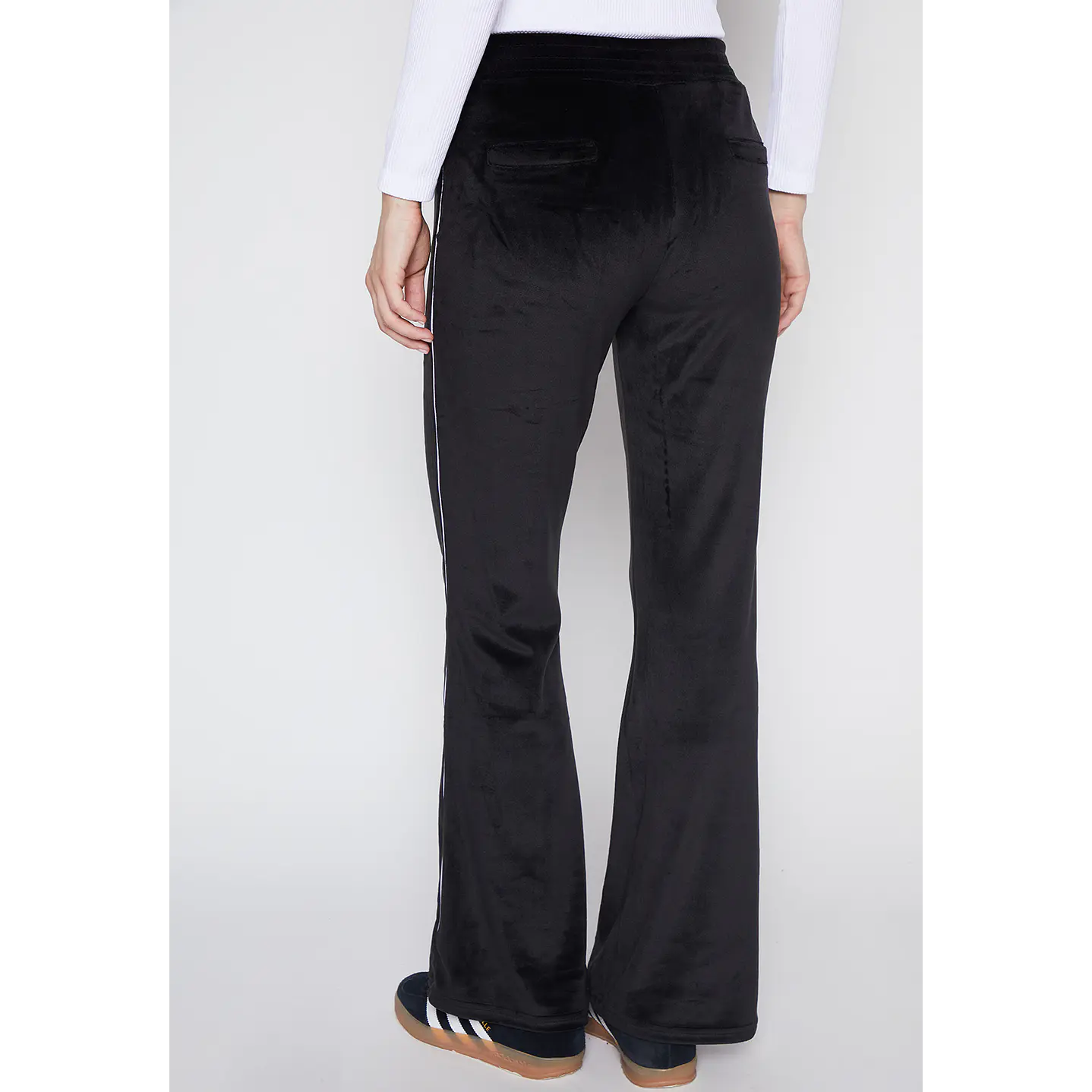 Pantalón De Buzo Mujer Negro Plush Piping Family Shop 3