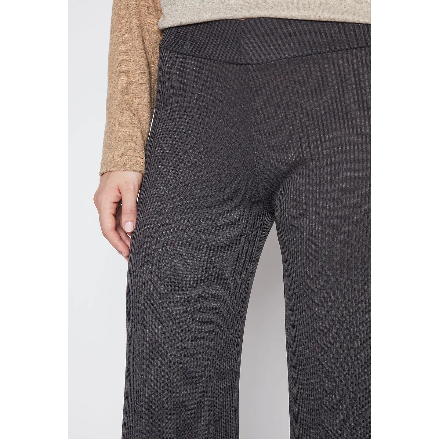 Pantalón Mujer Gris Wide Leg Family Shop 2