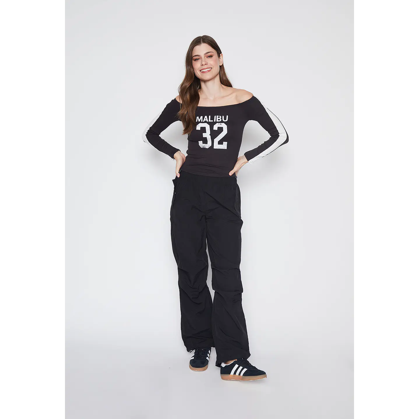 Pantalón De Buzo Mujer Negro Parachute Family Shop 4