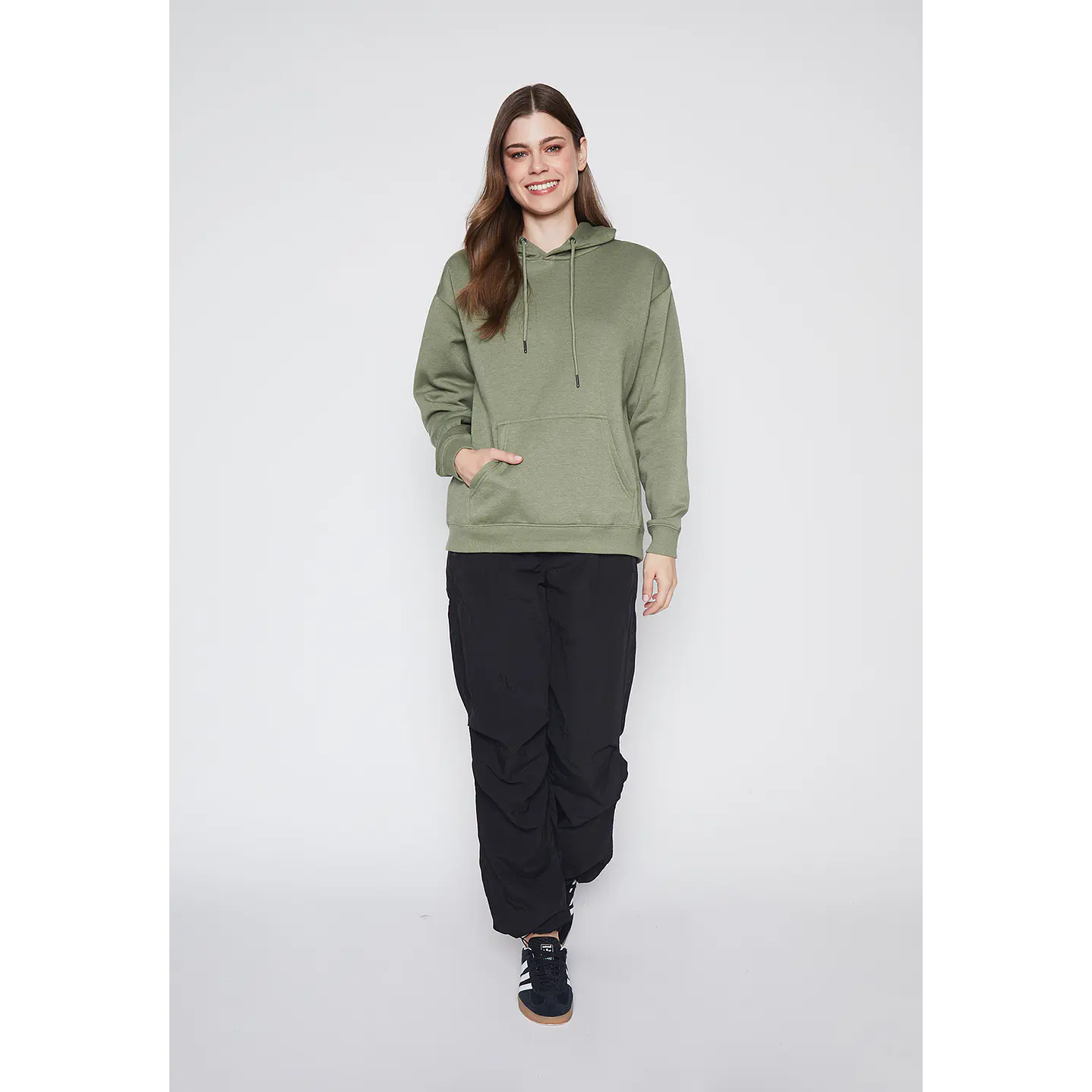 Polerón Mujer Verde Hoodie Family Shop 4