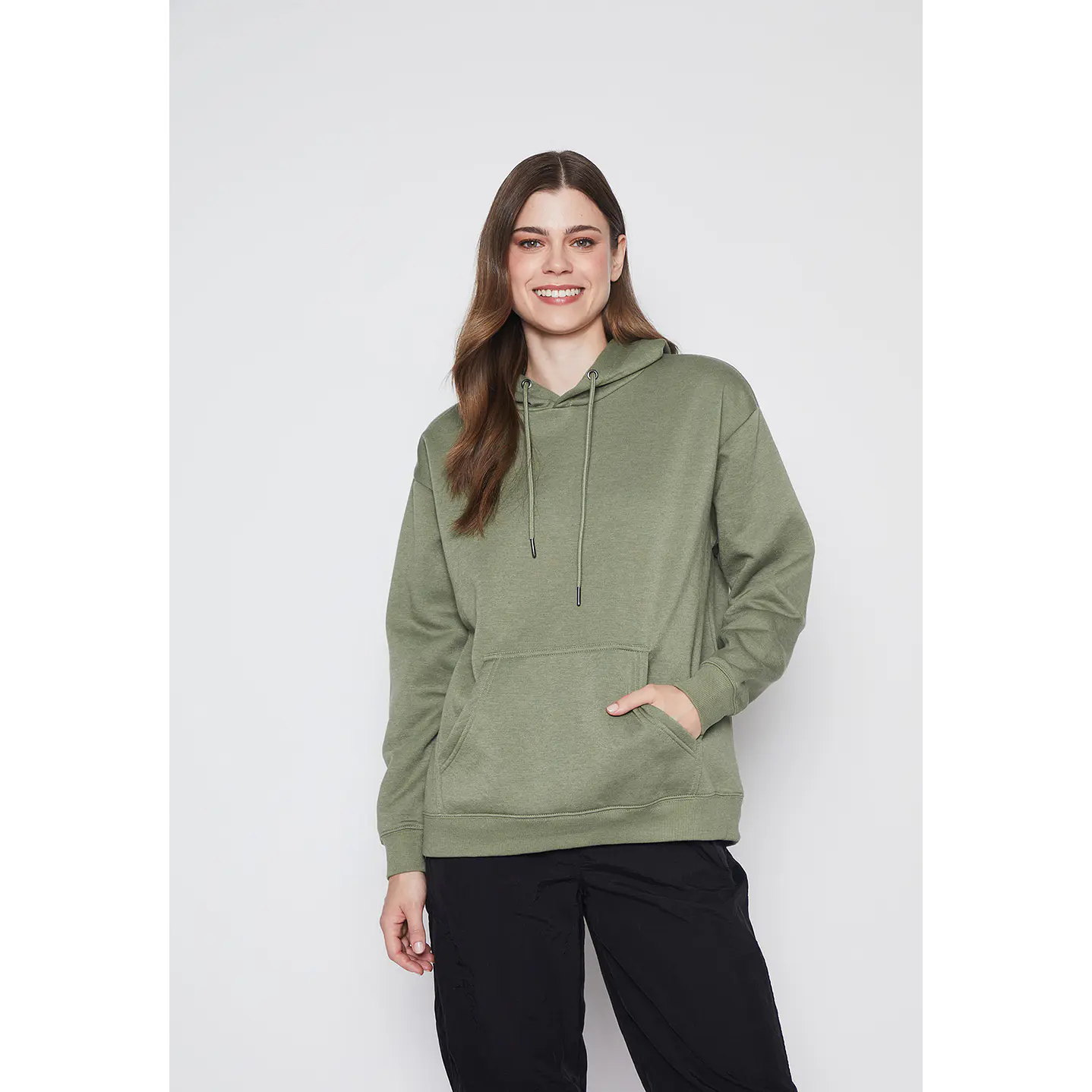 Polerón Mujer Verde Hoodie Family Shop 1