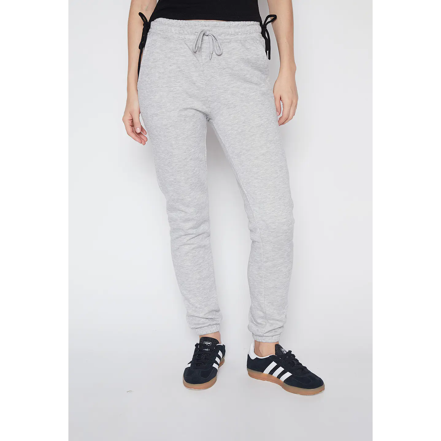 Pantalón De Buzo Mujer Gris Básico Puño Family Shop 1