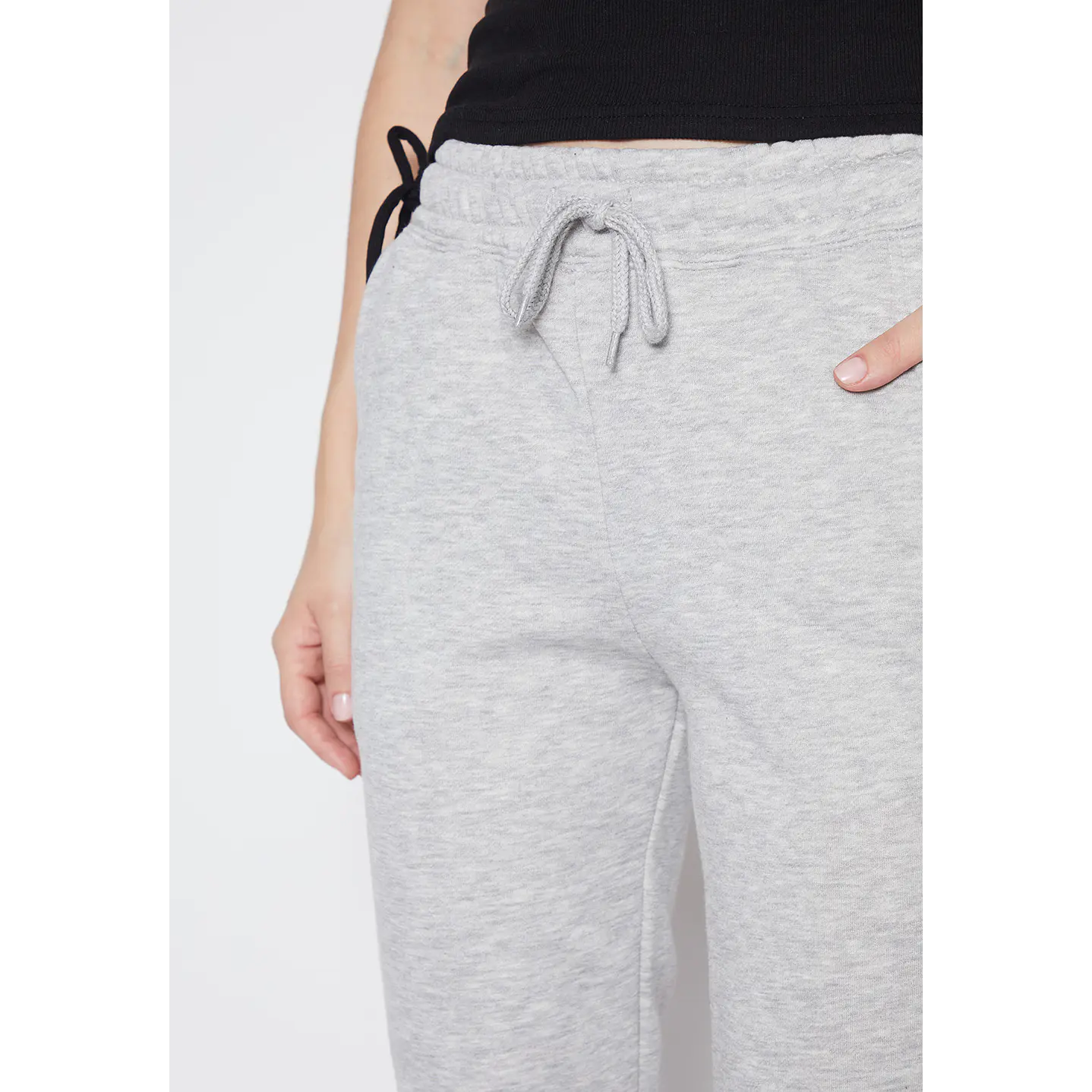 Pantalón De Buzo Mujer Gris Básico Puño Family Shop 2