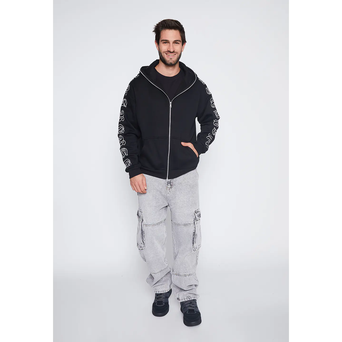 Jeans Hombre Gris Skater Cargo Family Shop 1