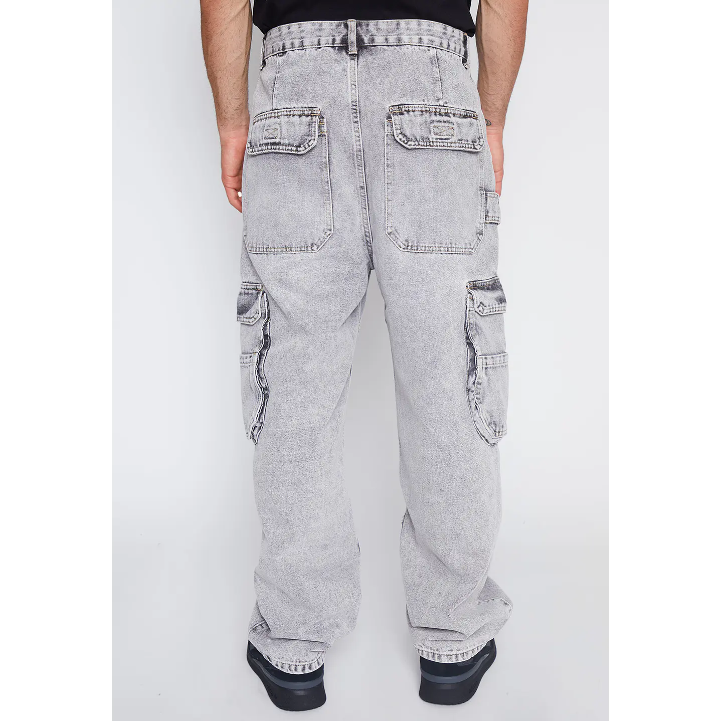 Jeans Hombre Gris Skater Cargo Family Shop 4