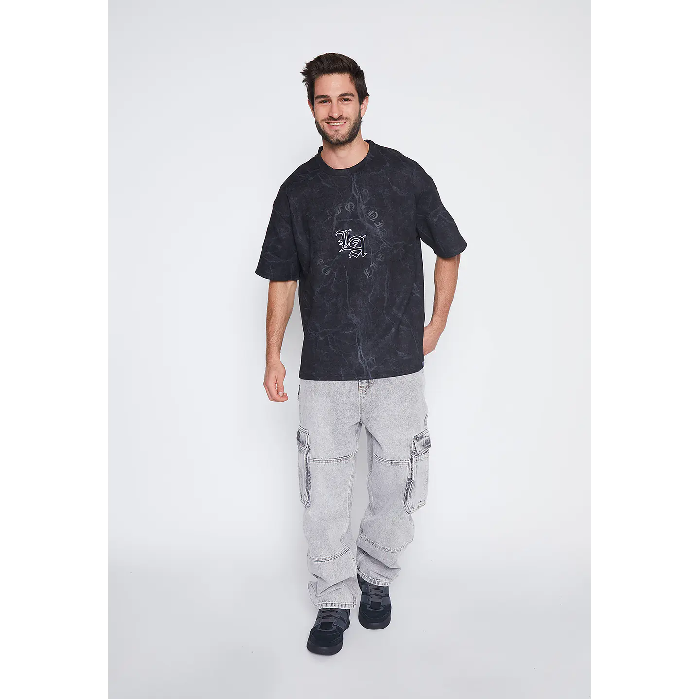 Polera Hombre Gris Manchas Family Shop 4