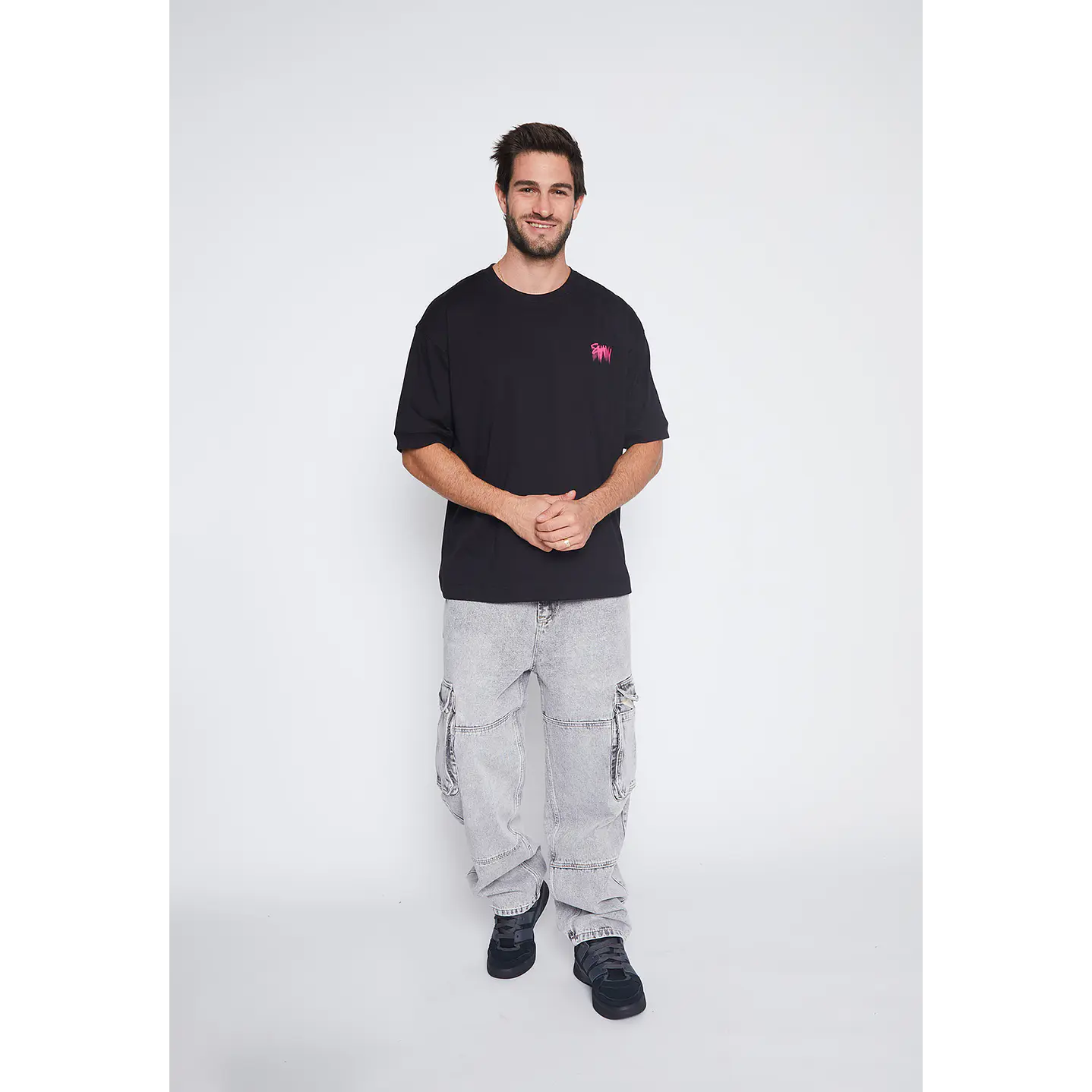 Polera Hombre Negro Estrella Family Shop 4