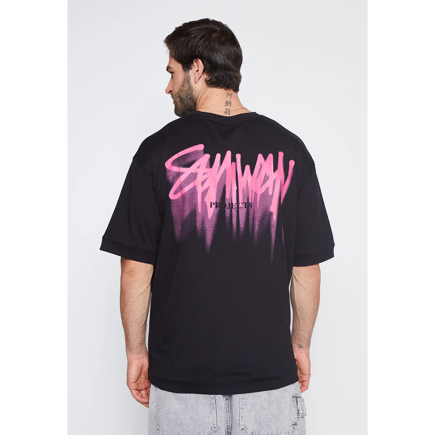 Polera Hombre Negro Estrella Family Shop 3