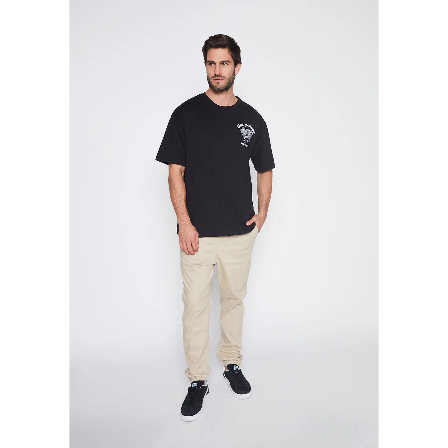 Polera Hombre Negro Racing Club Family Shop 4