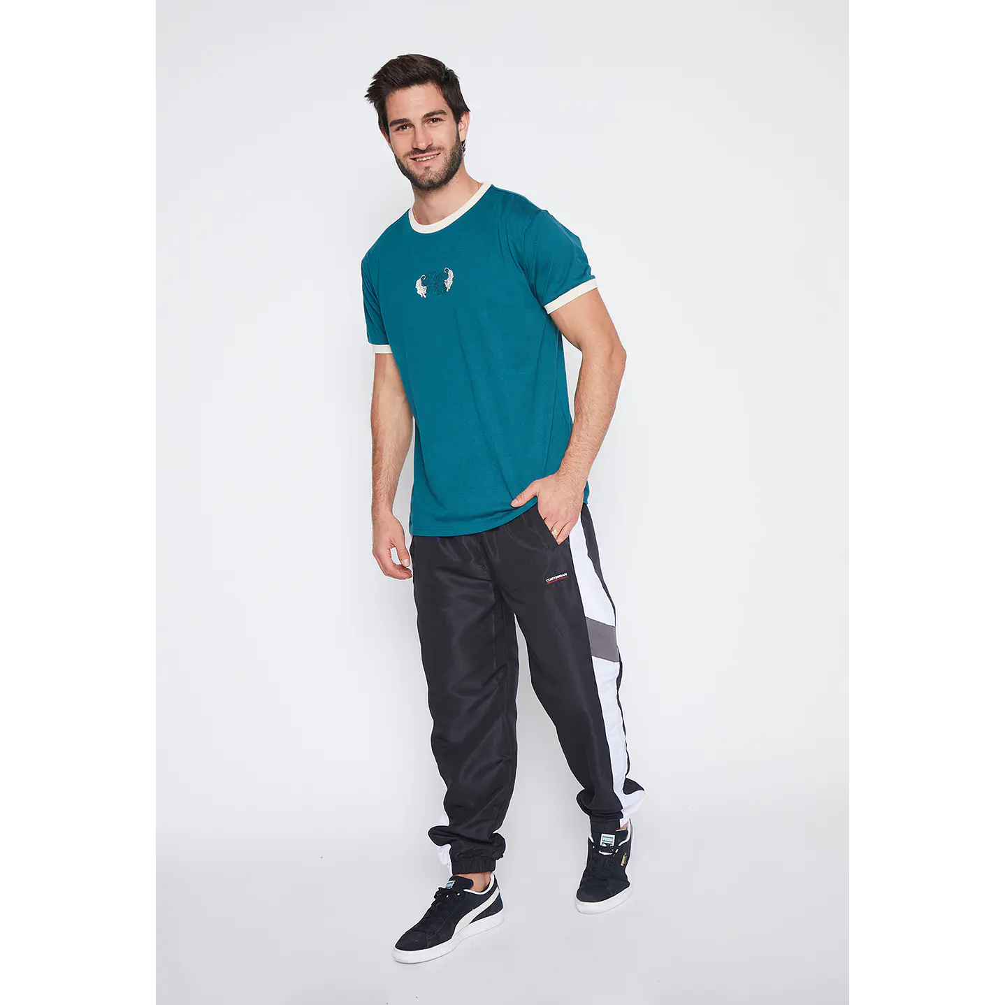 Polera Hombre Verde Corazón Y Pajaro Family Shop 4