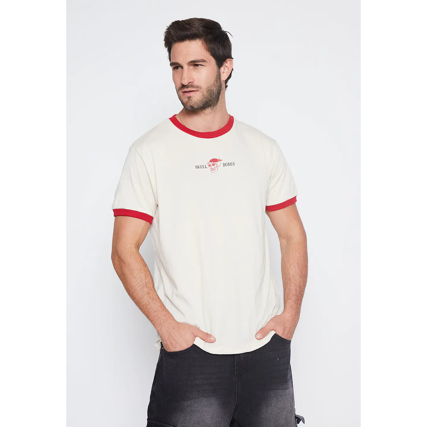 Polera Hombre Beige Corazón Y Pajaro Family Shop 1