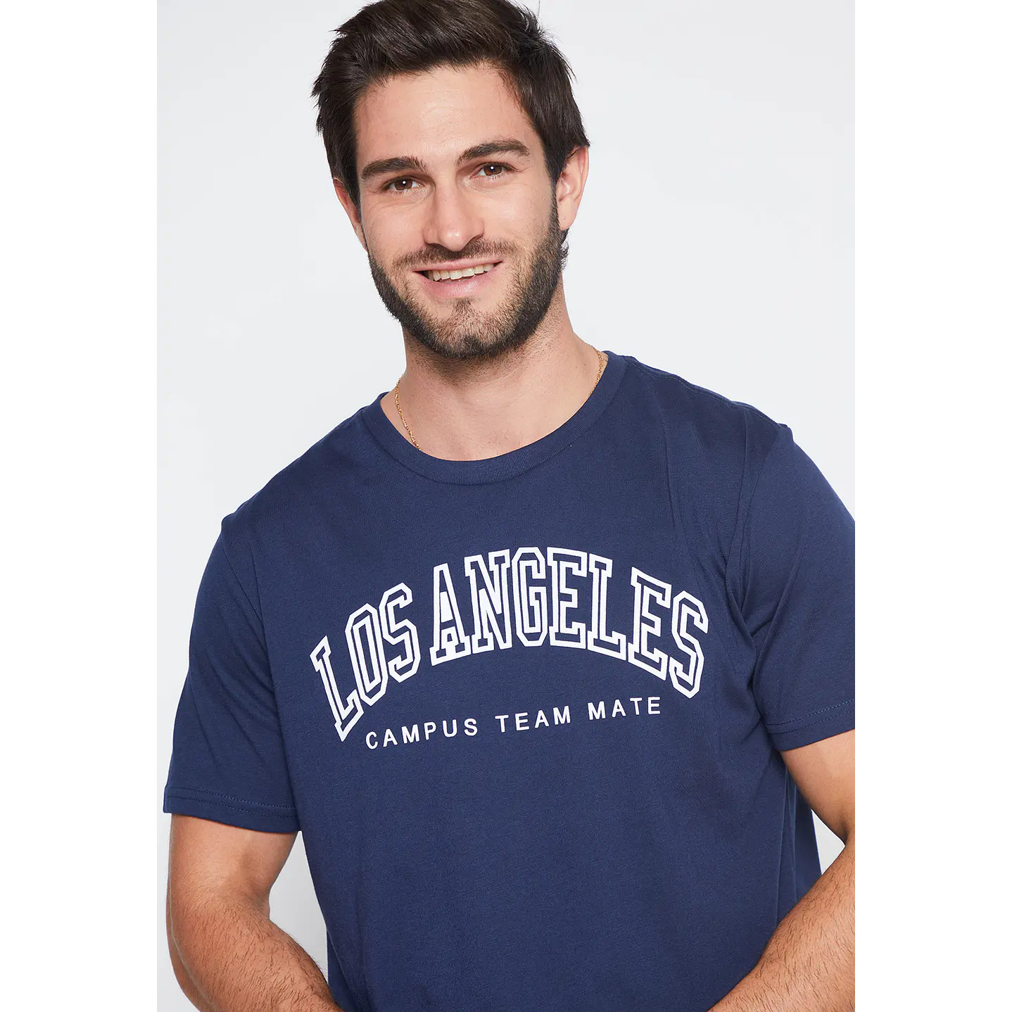 Polera Hombre Azul College Basic Rep Family Shop 2