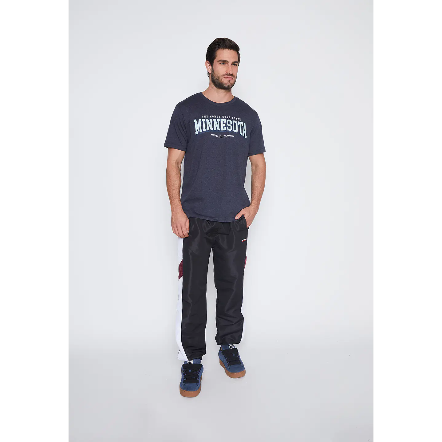 Polera Hombre Gris College Basic Family Shop 4