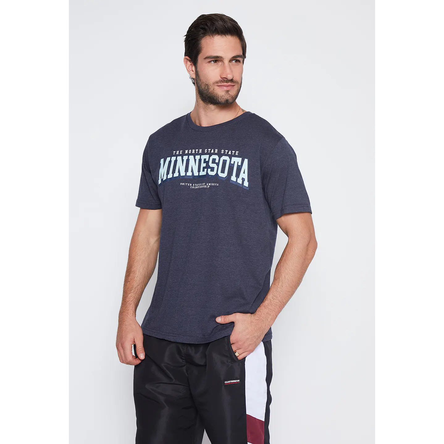 Polera Hombre Gris College Basic Family Shop 1