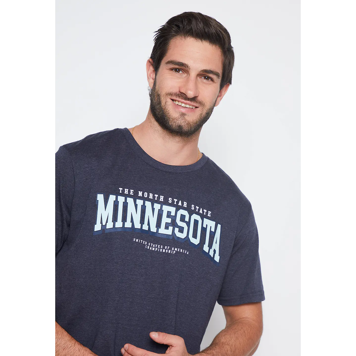 Polera Hombre Gris College Basic Family Shop 2