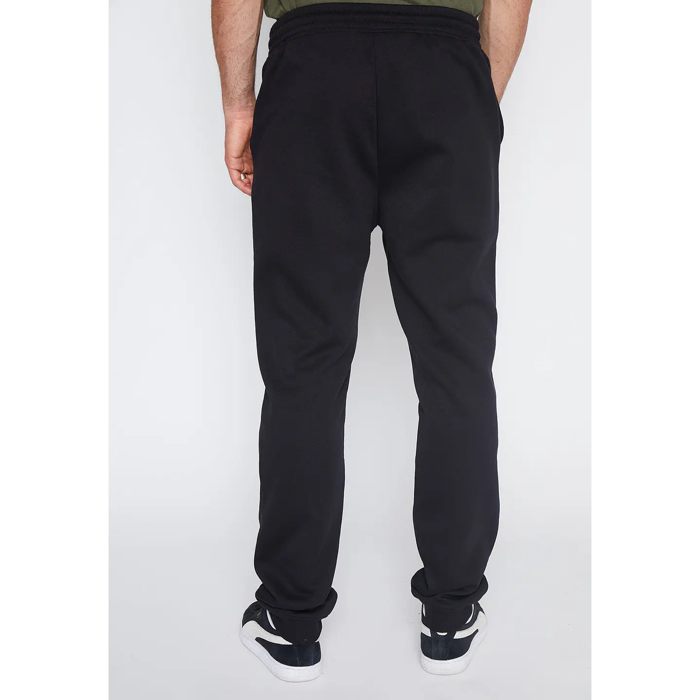 Pantalón De Buzo Hombre Negro Liso Family Shop 3