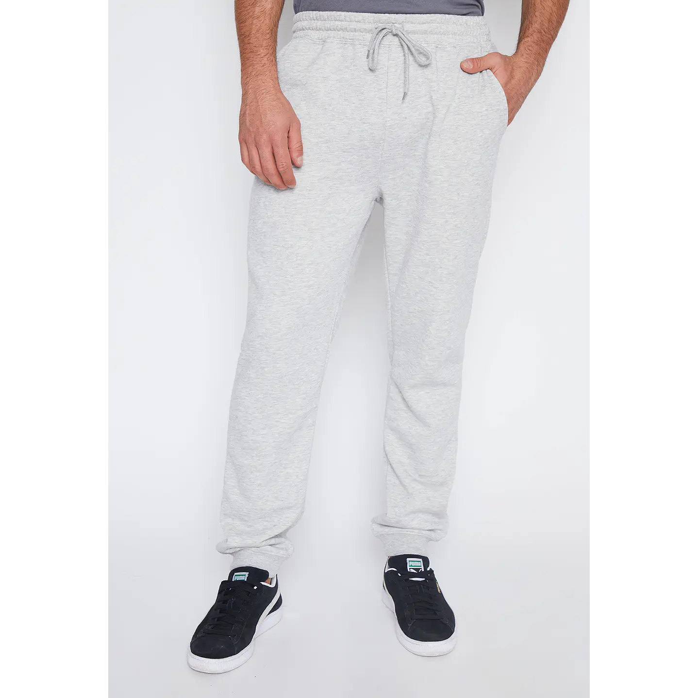 Pantalón De Buzo Hombre Gris Liso Family Shop 2