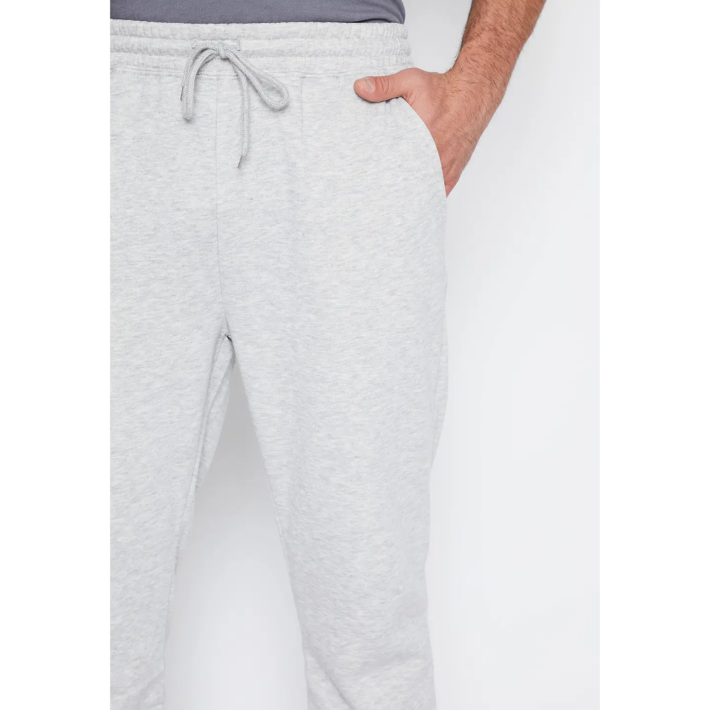 Pantalón De Buzo Hombre Gris Liso Family Shop 3