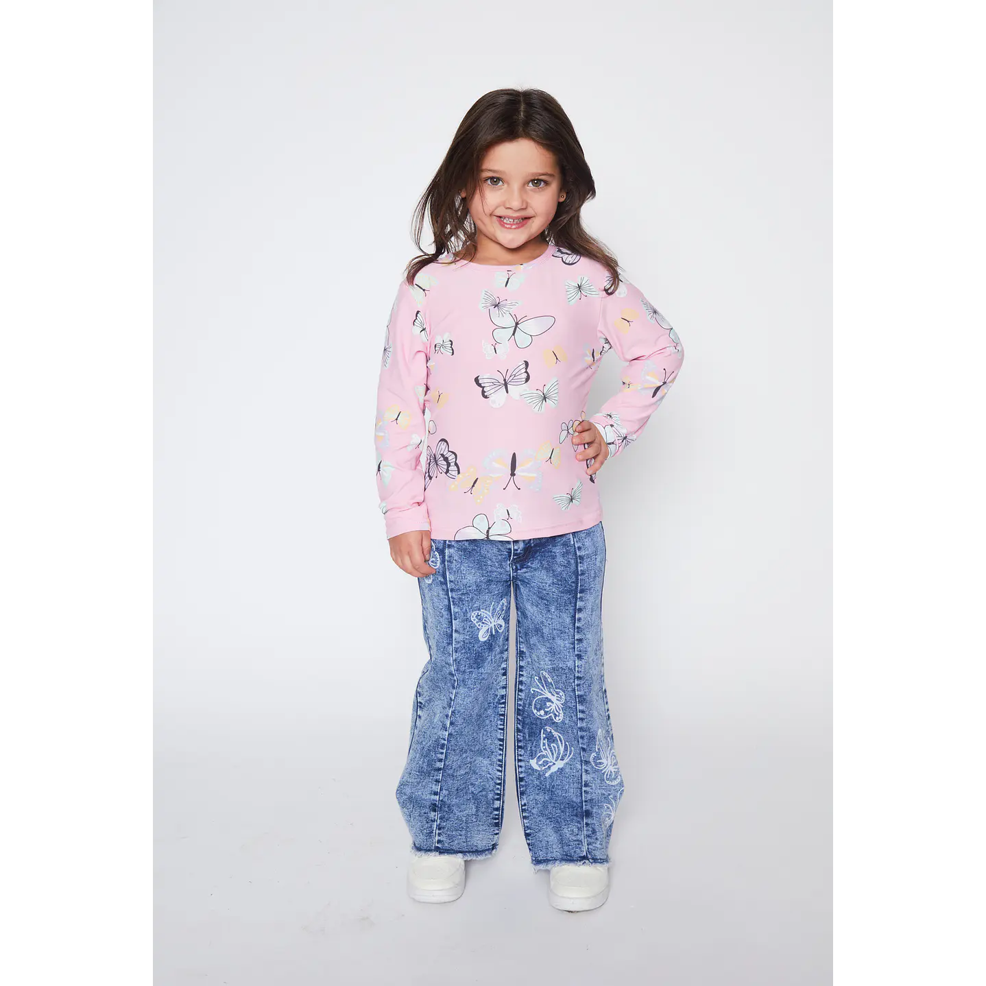 Camiseta Niña Rosado Térmica Family Shop 3