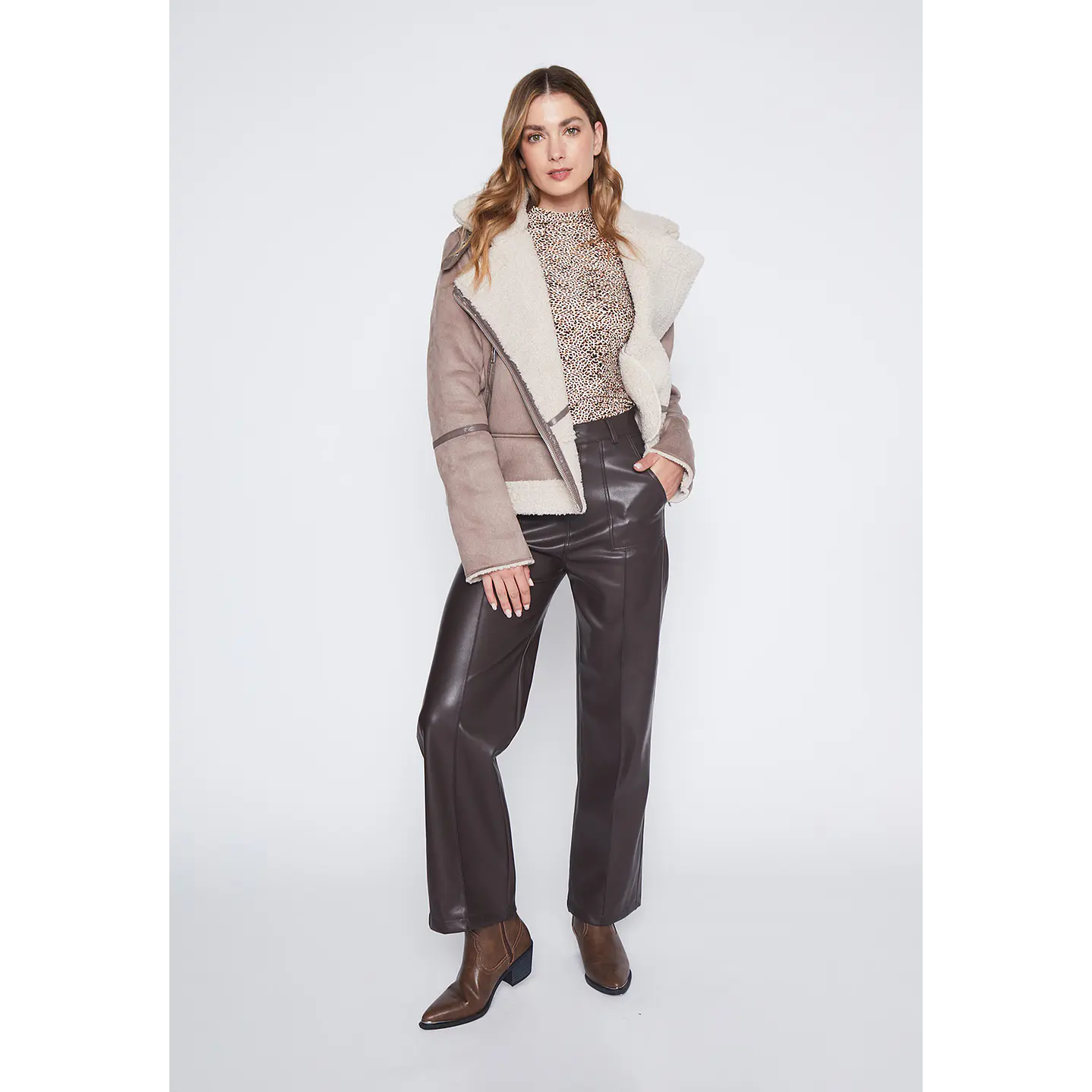 Chaqueta Mujer Beige Bonded Family Shop 4