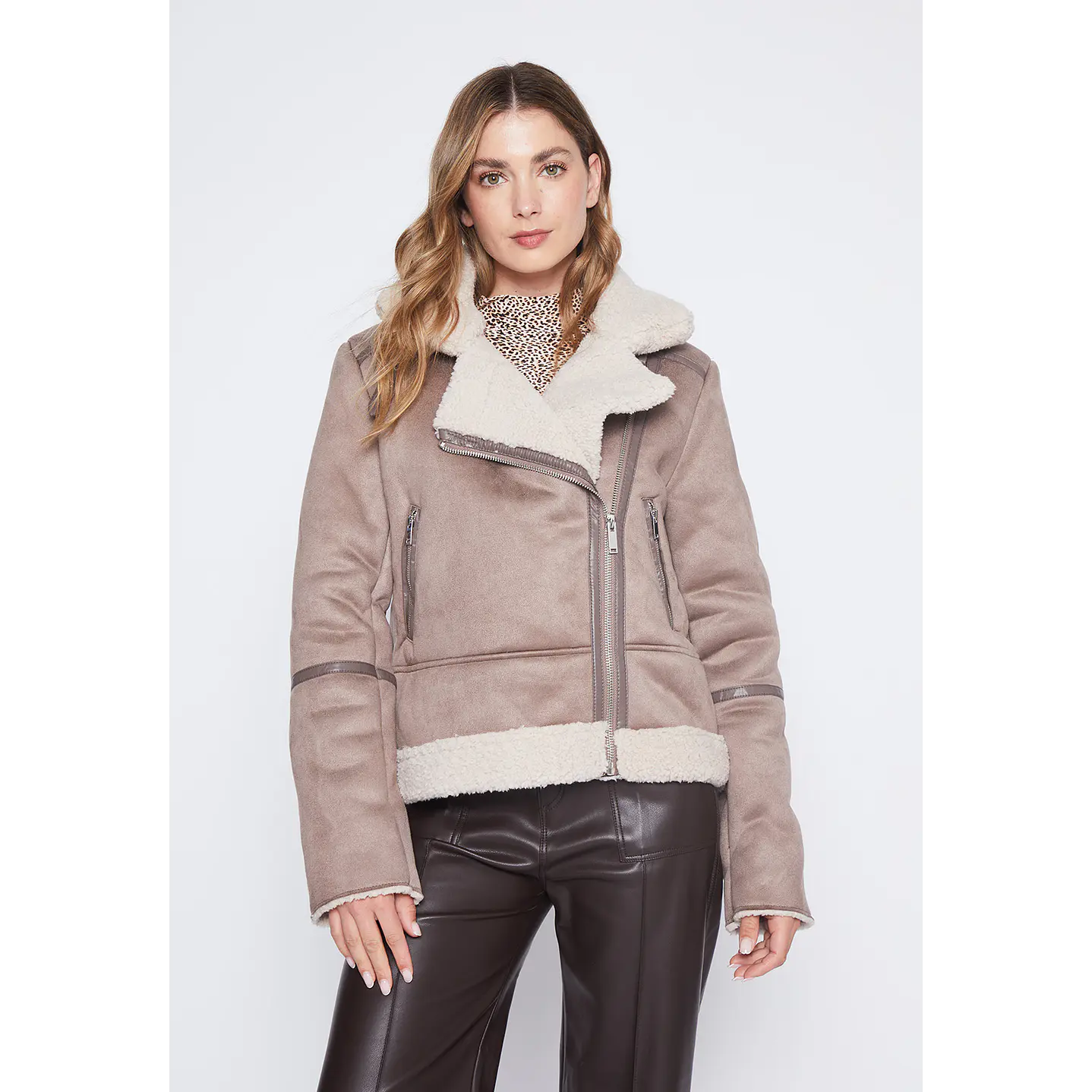 Chaqueta Mujer Beige Bonded Family Shop 1