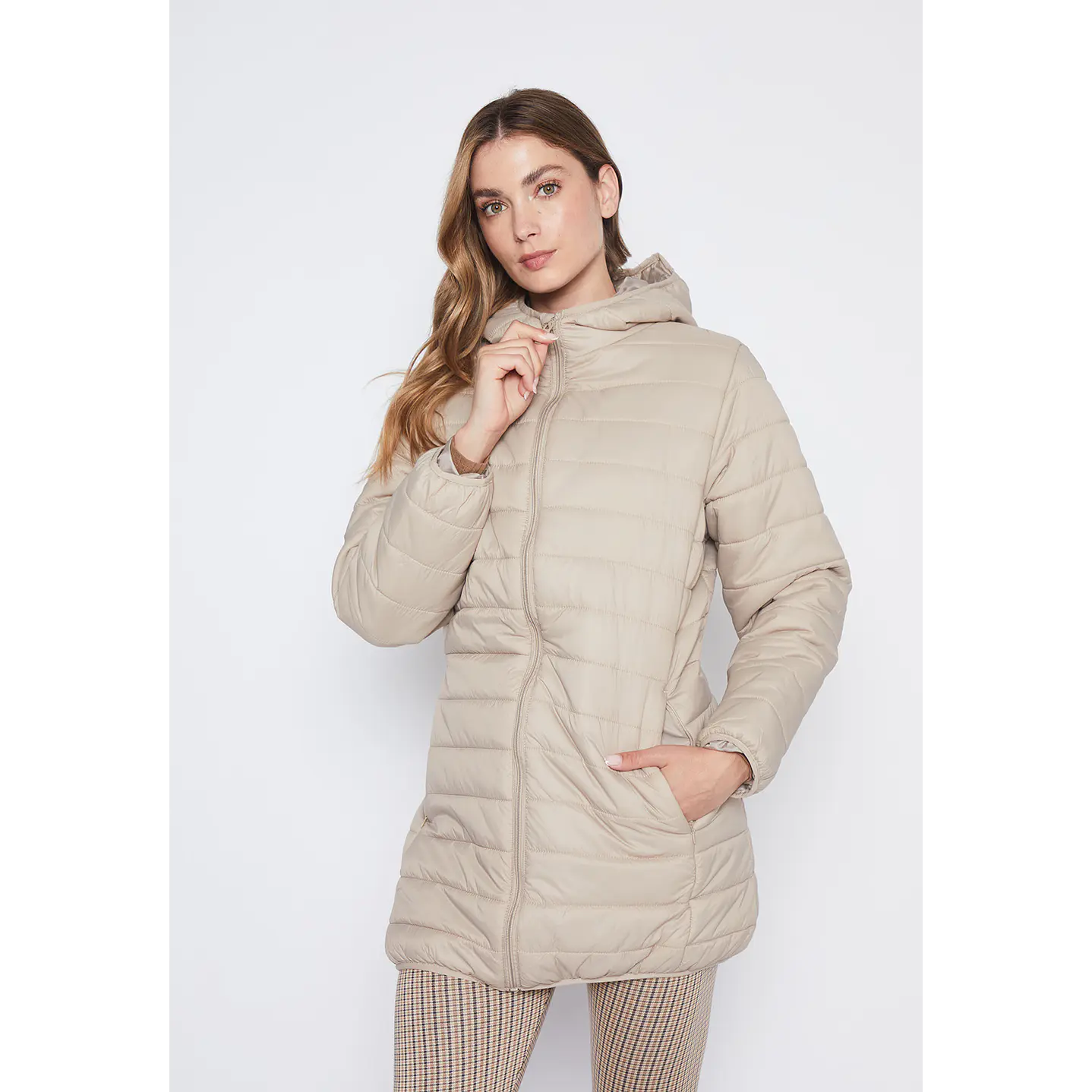 Parka Mujer Beige Basic Family Shop 2
