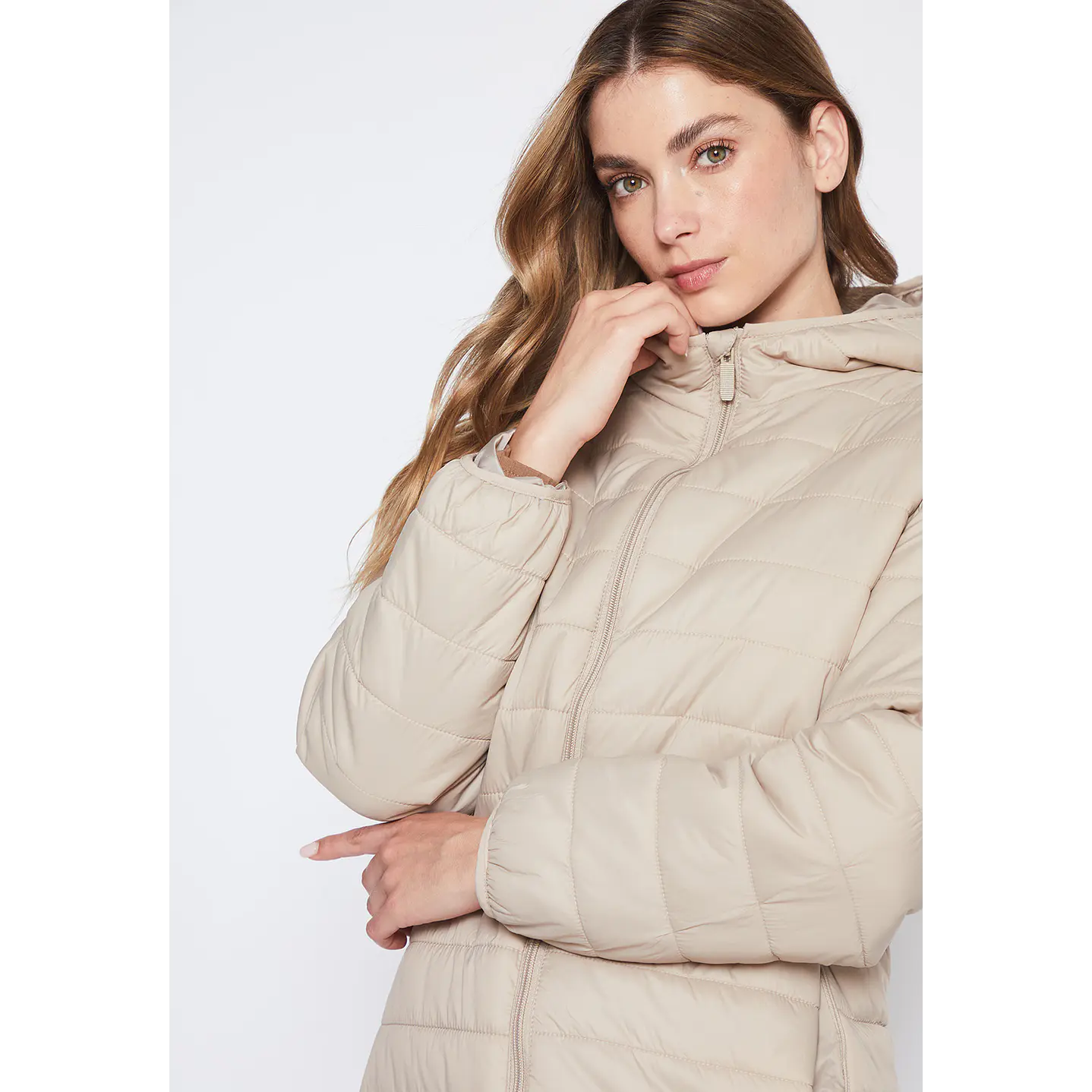 Parka Mujer Beige Basic Family Shop 3
