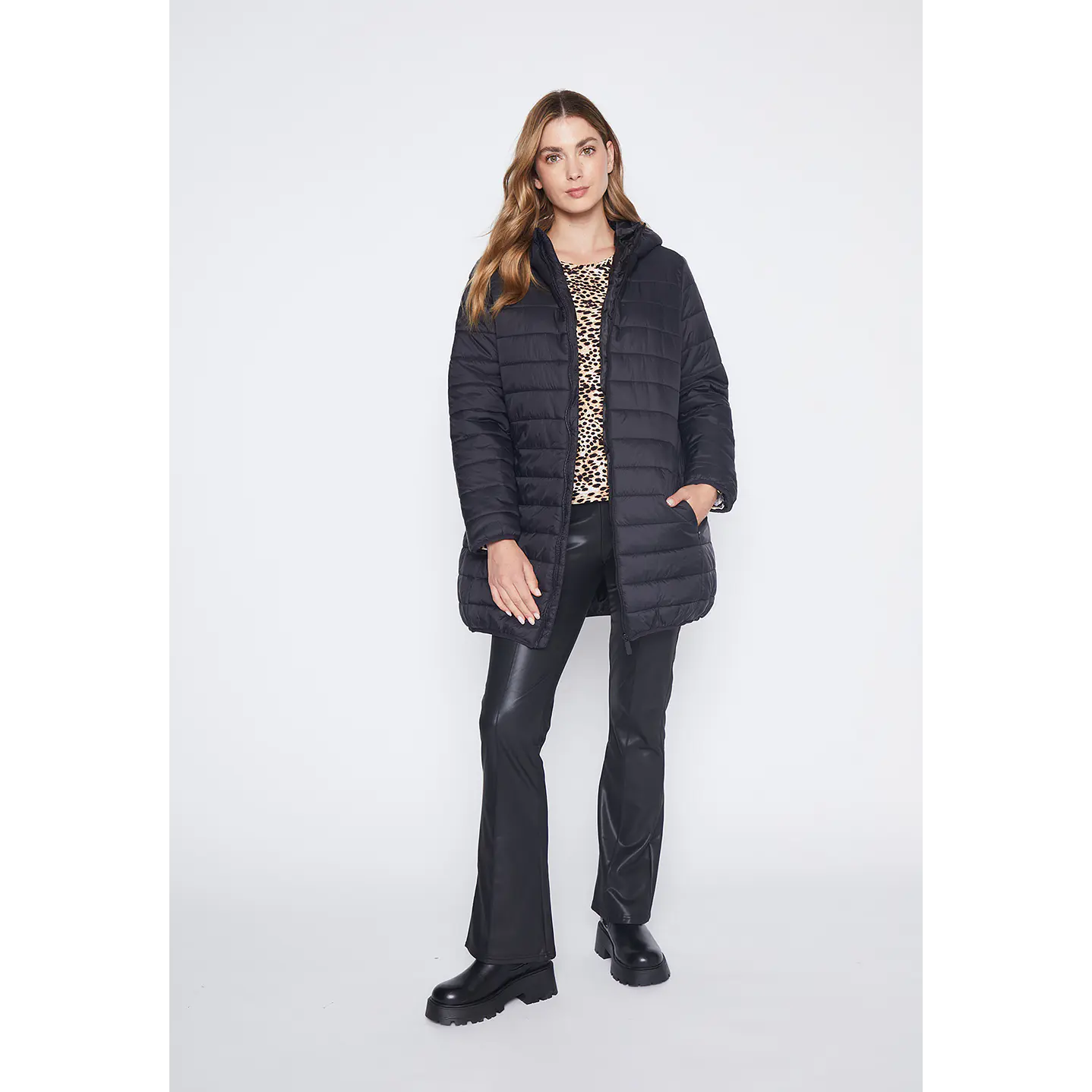 Parka Mujer Negro Basic Family Shop 4