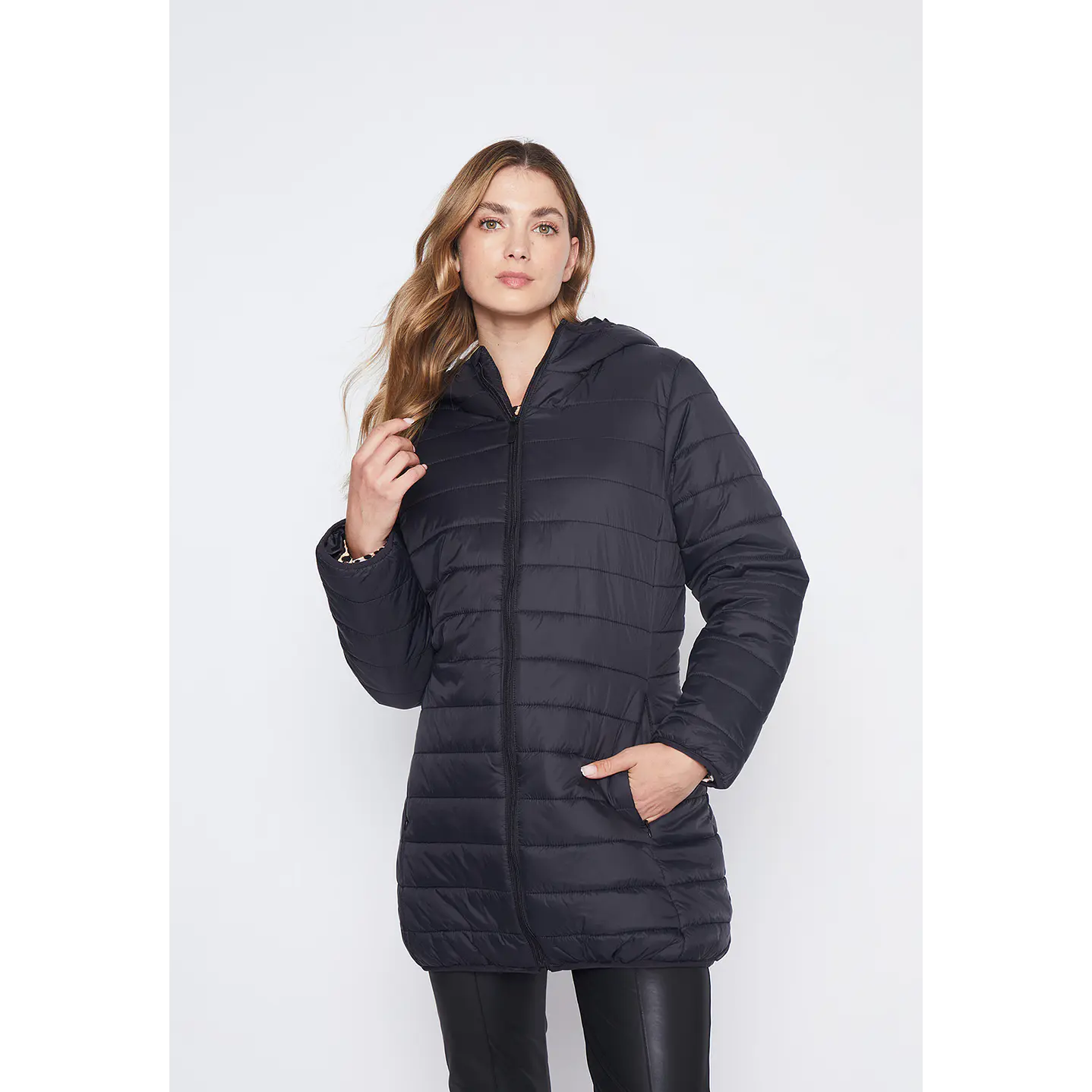 Parka Mujer Negro Basic Family Shop 1