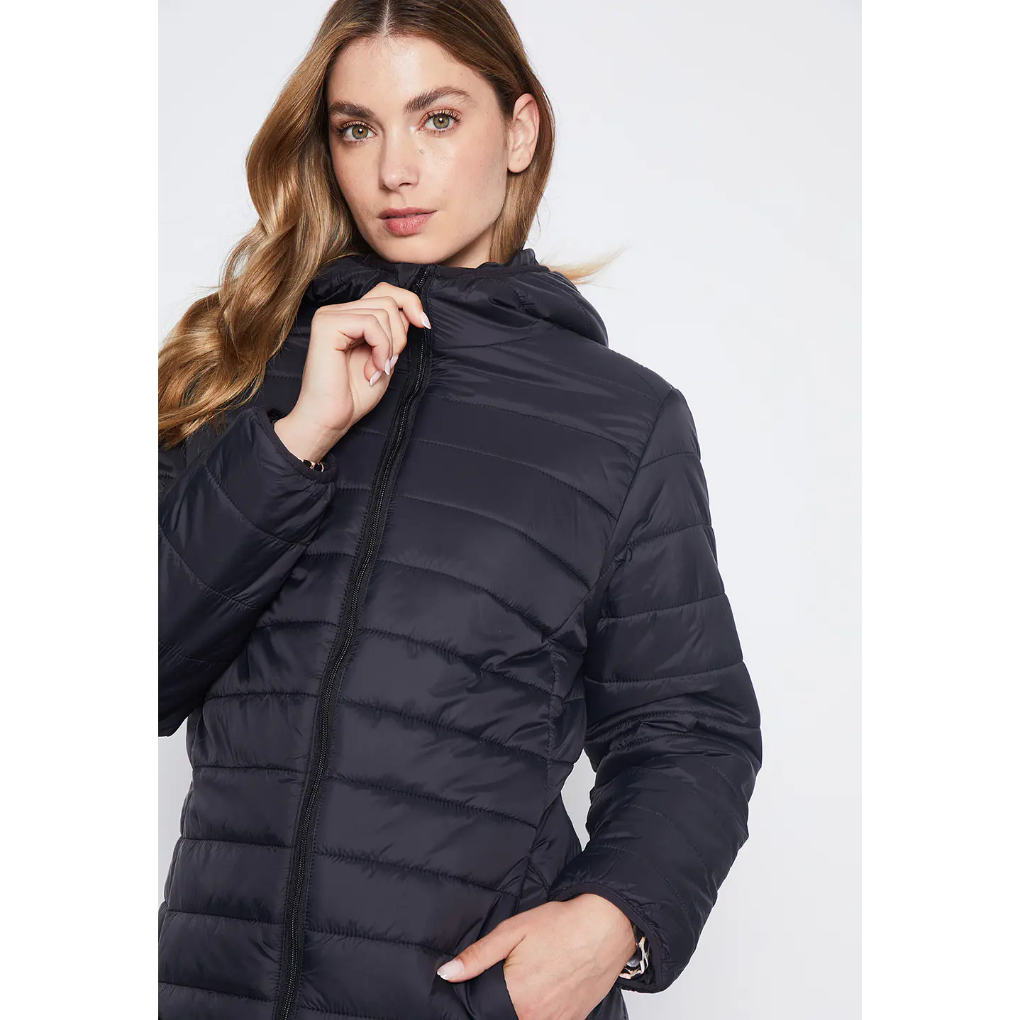Parka Mujer Negro Basic Family Shop 2
