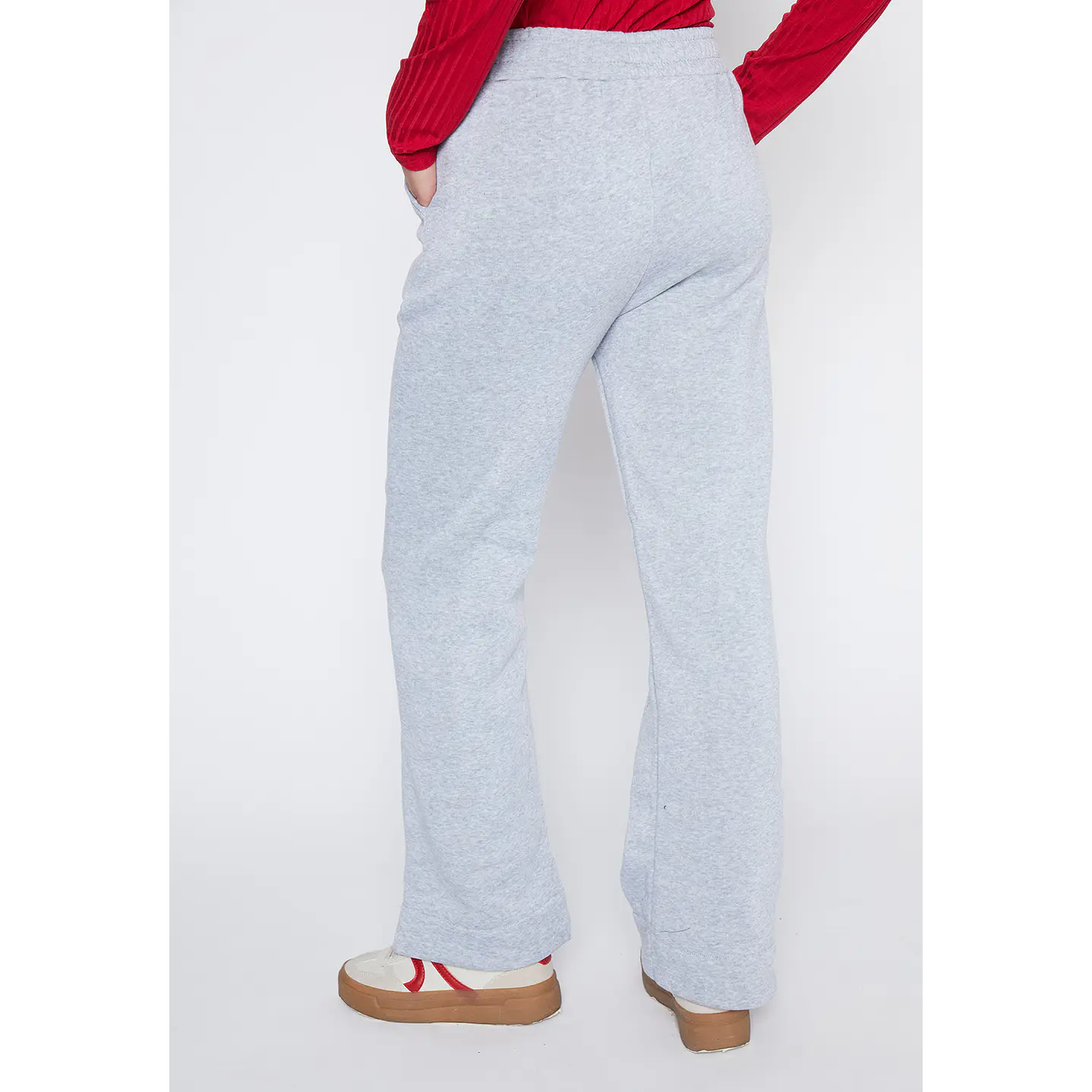 Pantalón De Buzo Mujer Gris Recto Puño Family Shop 4