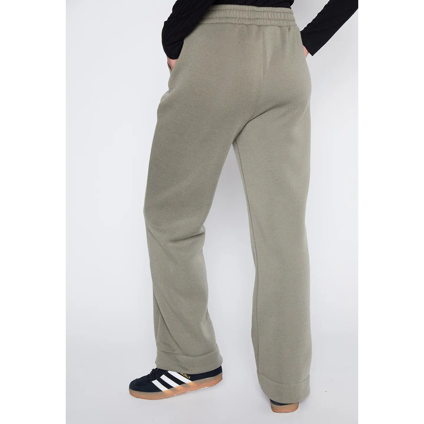 Pantalón De Buzo Mujer Verde Recto Puño Family Shop 4