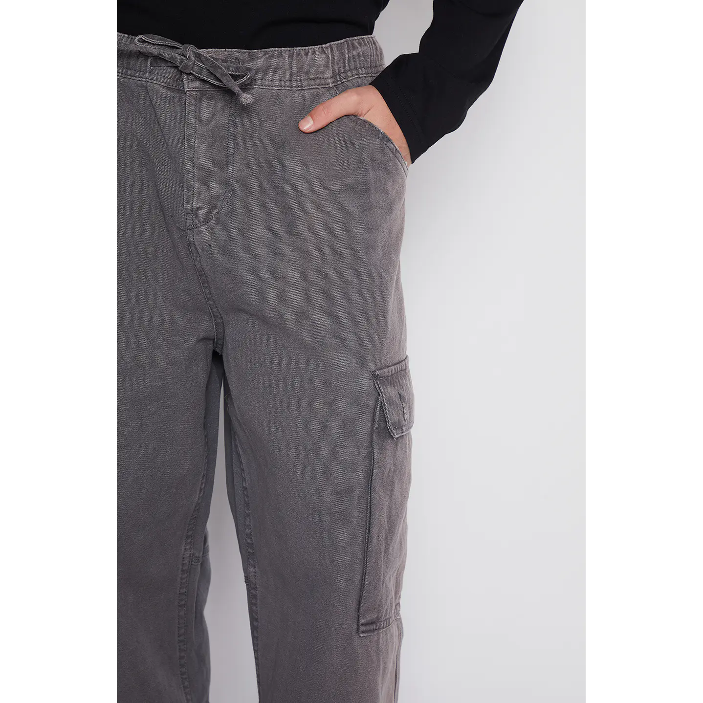 Jeans Hombre Gris Skater Cargo Lavado Family Shop 3