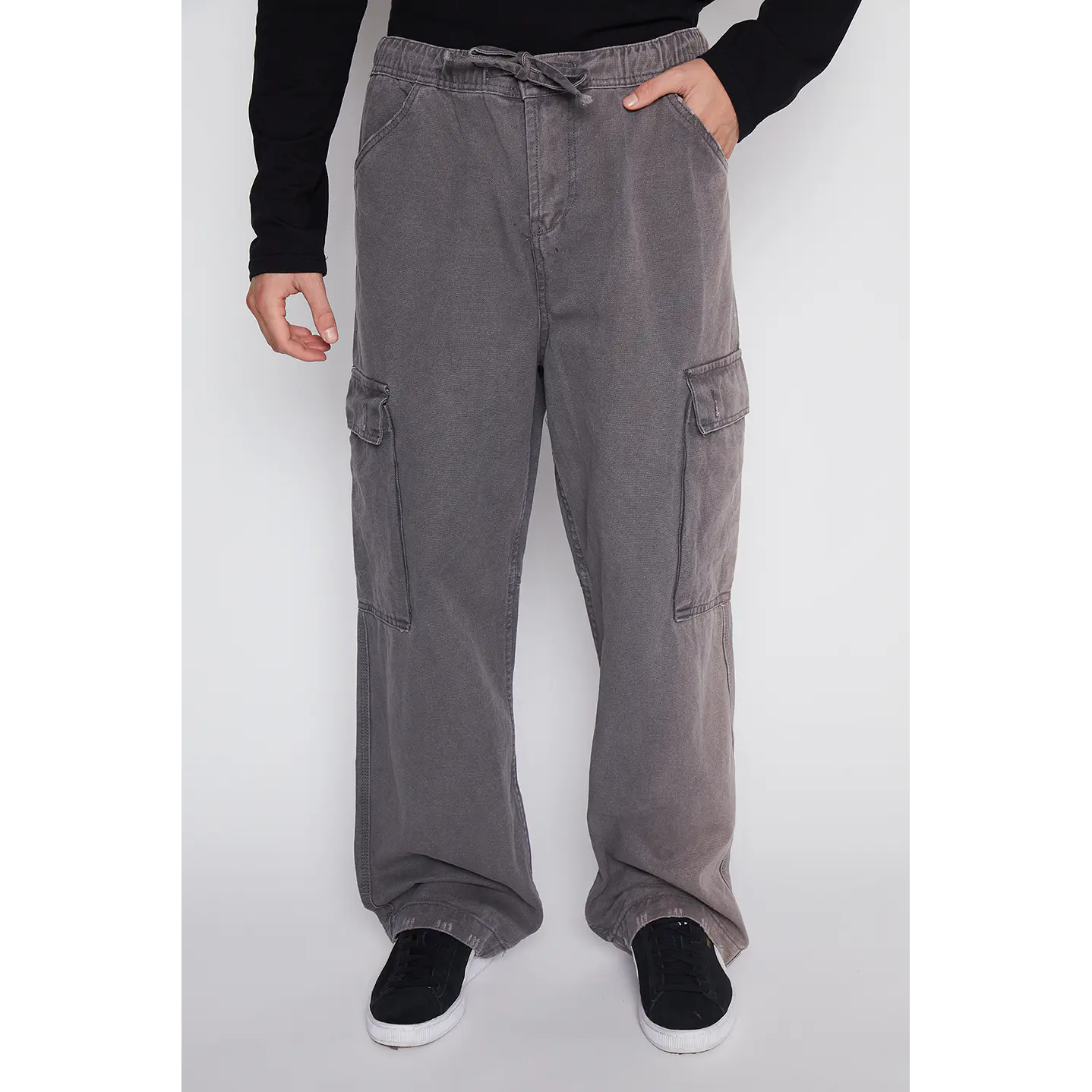 Jeans Hombre Gris Skater Cargo Lavado Family Shop 2