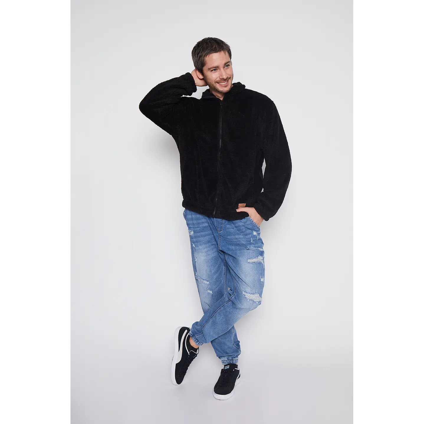 Jeans Hombre Azul Jogger Destroyed Family Shop 1