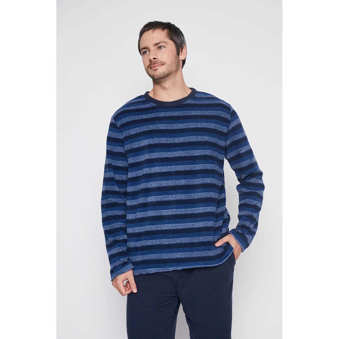 Pijama Hombre Azul Liso Family Shop 2