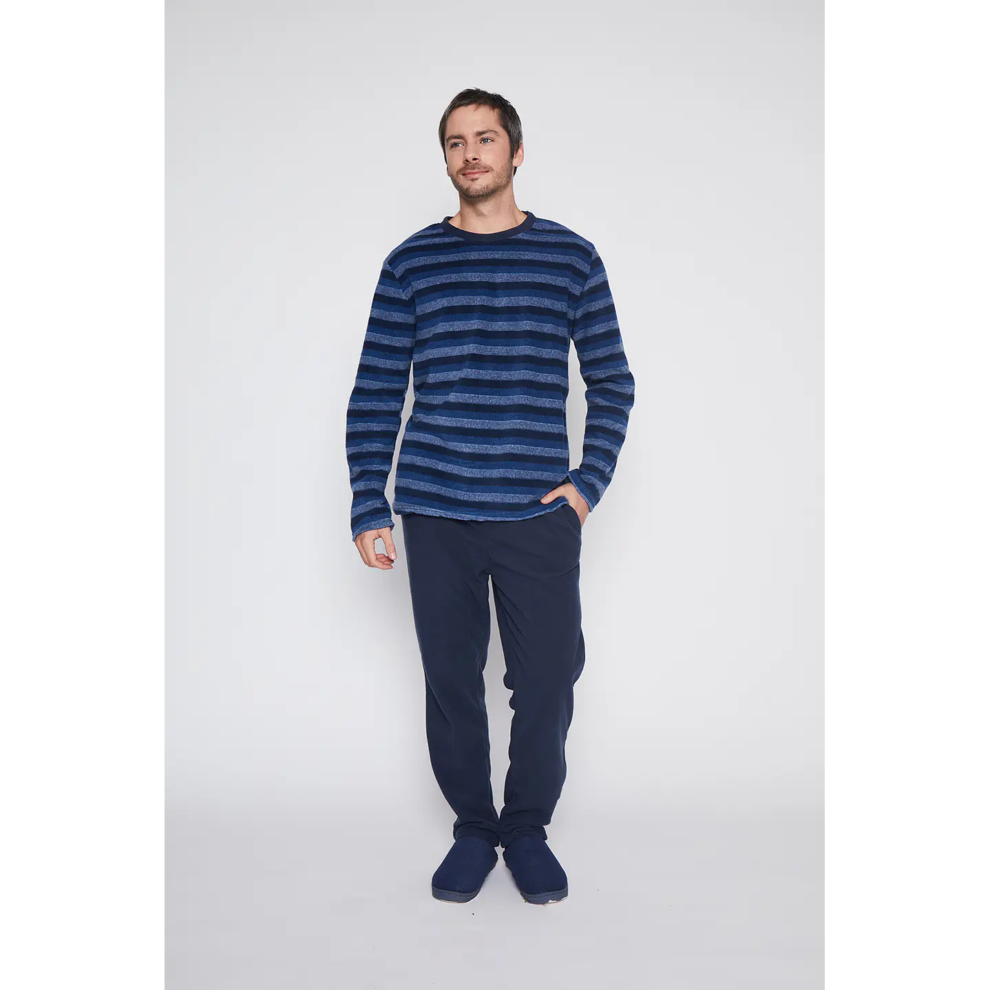 Pijama Hombre Azul Liso Family Shop 1