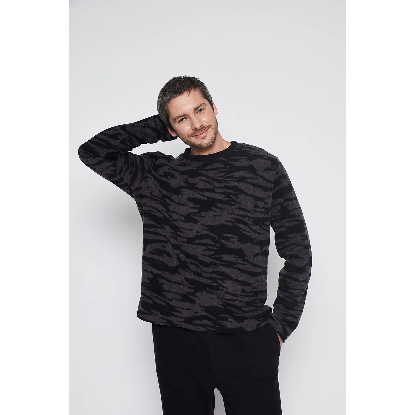 Pijama Hombre Azul Polar Liso Family Shop 2