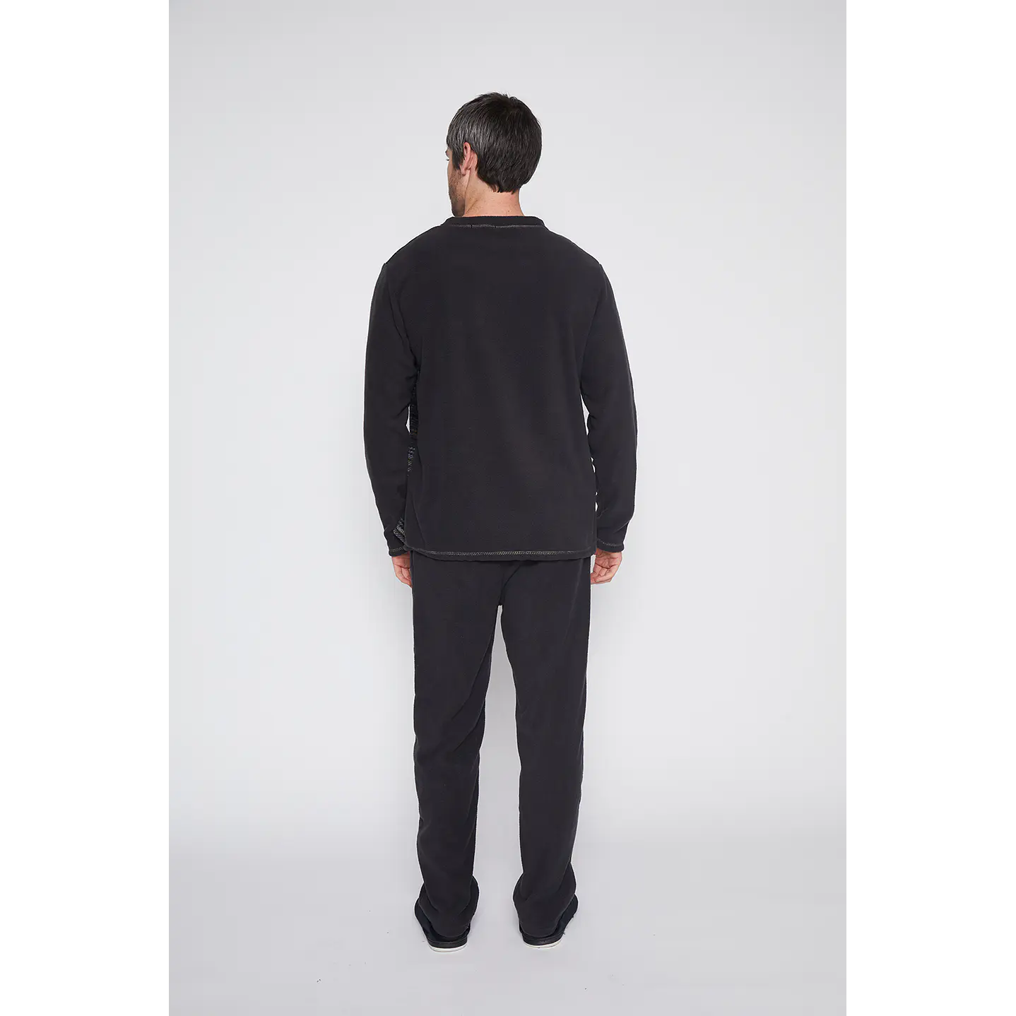 Pijama Hombre Negro Liso Family Shop 4